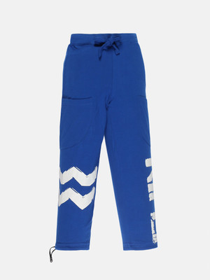 KiddoPanti Track Pant For Boys(Blue, Pack of 1)