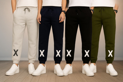Fashionate World Track Pant For Boys(Multicolor, Pack of 4)