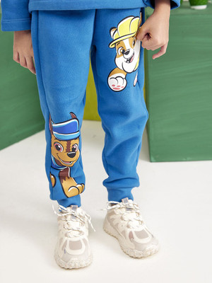 Spunkies Track Pant For Baby Boys(Blue, Pack of 1)