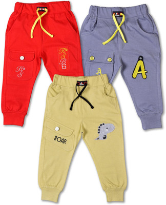 Worton Fashion Track Pant For Boys(Multicolor, Pack of 3)