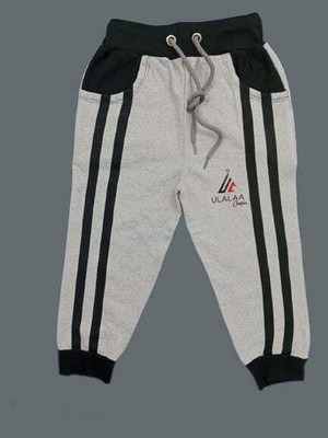 ULALAA CREATION Track Pant For Boys(Grey, Pack of 1)