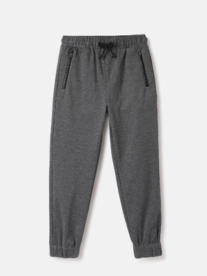 United Colors of Benetton Track Pant For Boys(Grey, Pack of 1)