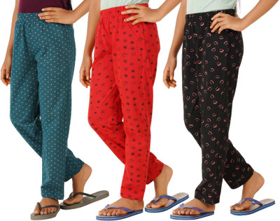 SOUTHTREE Track Pant For Girls(Multicolor, Pack of 3)