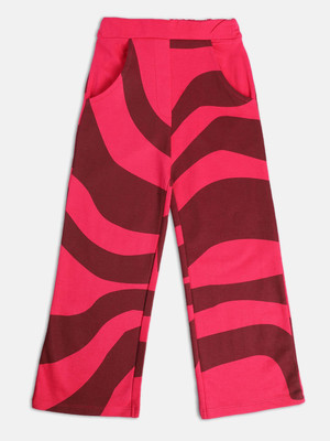 MINI KLUB Track Pant For Girls(Maroon, Pack of 1)