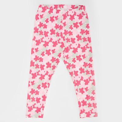 Pantaloons Junior Track Pant For Baby Girls(White, Pack of 1)