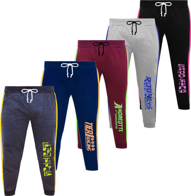 Fashionate World Track Pant For Boys(Multicolor, Pack of 5)