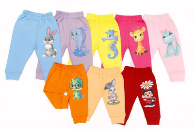 Rex Rabbit Track Pant For Baby Boys & Baby Girls(Multicolor, Pack of 8)