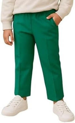 Nik and Knit Track Pant For Girls(Green, Pack of 1)