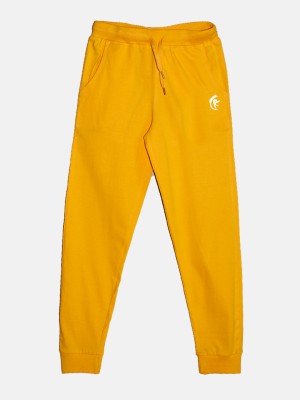 KiddoPanti Track Pant For Boys(Yellow, Pack of 1)