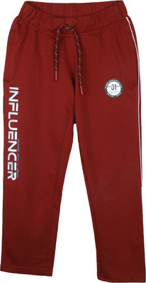 MONTE CARLO Track Pant For Boys(Maroon, Pack of 1)