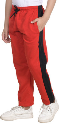 KAVYA Track Pant For Boys(Red, Pack of 1)