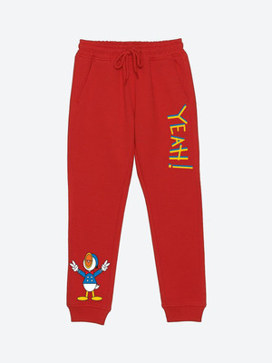 YK Disney Track Pant For Boys(Red, Pack of 1)