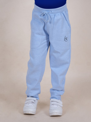 KiddoPanti Track Pant For Boys(Blue, Pack of 1)