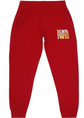 Dyca Track Pant For Boys(Red, Pack of 1)