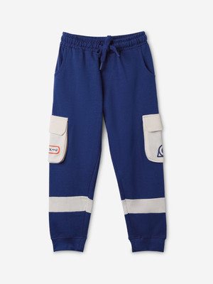 The Souled Store Track Pant For Boys(Blue, Pack of 1)