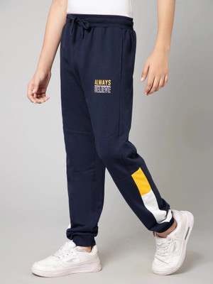 PROVOGUE Track Pant For Boys(Dark Blue, Pack of 1)