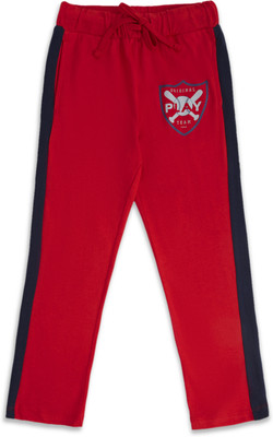 Pantaloons Junior Track Pant For Boys(Red, Pack of 1)