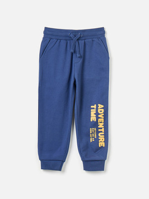 JUNIORS by Babyshop Track Pant For Boys(Blue, Pack of 1)