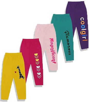 crazyon Track Pant For Girls(Multicolor, Pack of 5)