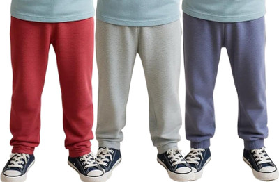Clothe Funn Track Pant For Boys & Girls(Dark Blue, Red, Pack of 3)