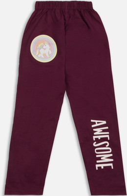 CERABI Track Pant For Girls(Purple, Pack of 1)
