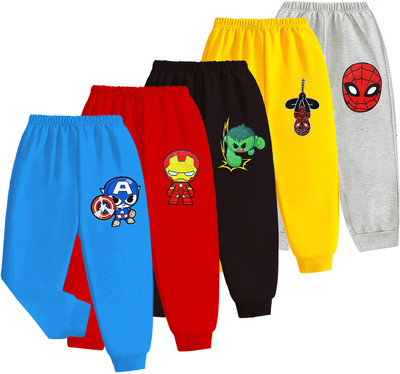 MARVEL BY MISS & CHIEF Track Pant For Boys(Multicolor, Pack of 5)