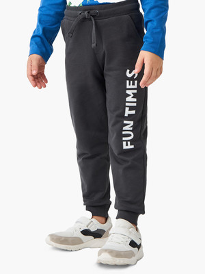 JUNIORS by Babyshop Track Pant For Baby Boys(Black, Pack of 1)