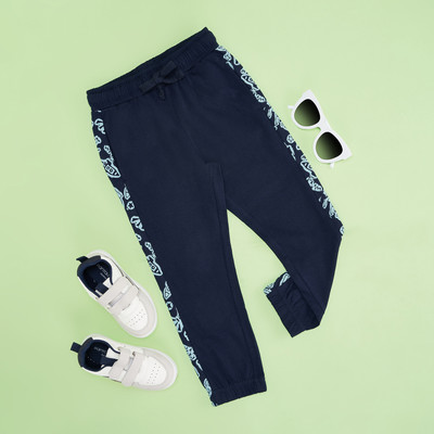 Pantaloons Junior Track Pant For Boys(Dark Blue, Pack of 1)