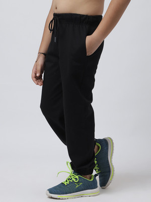 Rute Track Pant For Boys(Black, Pack of 1)