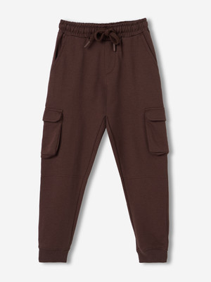 The Souled Store Track Pant For Boys(Brown, Pack of 1)