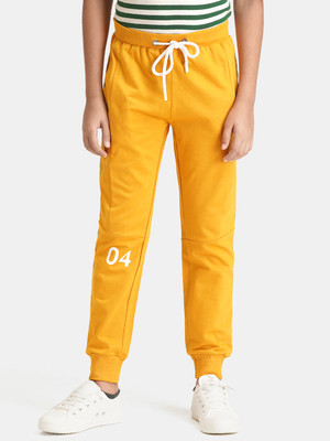 Urbano Juniors Track Pant For Boys(Orange, Pack of 1)
