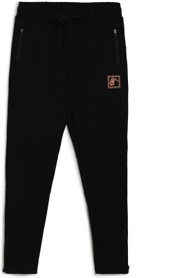 Allen Solly Track Pant For Boys(Black, Pack of 1)