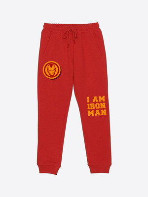 WYM TREND Track Pant For Boys(Red, Pack of 1)