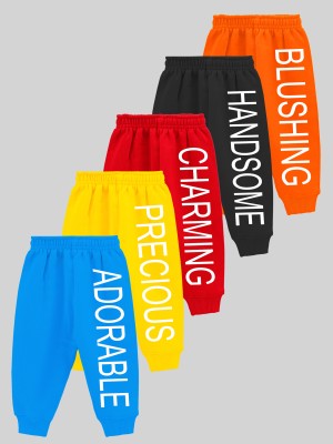 Kuchipoo Track Pant For Baby Boys & Baby Girls(Multicolor, Pack of 5)