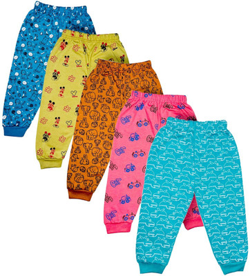 Kidudles Track Pant For Boys & Girls(Multicolor, Pack of 5)