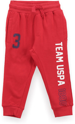 U.S. POLO ASSN. Track Pant For Boys(Red, Pack of 1)