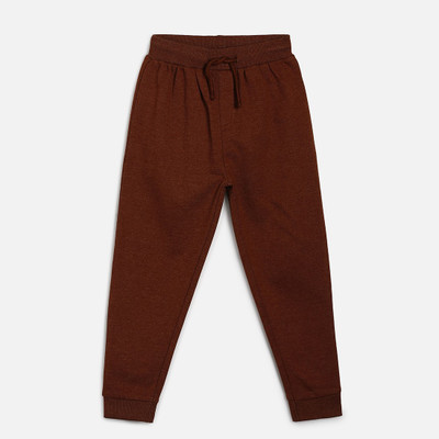 MINI KLUB Track Pant For Boys(Maroon, Pack of 1)