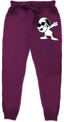 FABVIO PLUS Track Pant For Boys(Purple, Pack of 1)