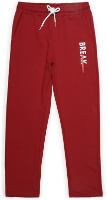 PROVOGUE Track Pant For Boys(Red, Pack of 1)