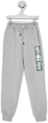 GINI & JONY Track Pant For Boys(Grey, Pack of 1)