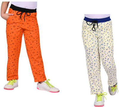 IndiWeaves Track Pant For Girls(Multicolor, Pack of 2)