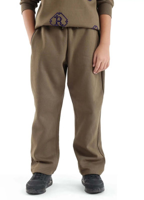 Rare Ones Track Pant For Boys(Dark Green, Pack of 1)