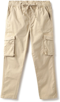United Colors of Benetton Track Pant For Boys(Beige, Pack of 1)