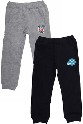 WYM TREND Track Pant For Boys(Grey, Black, Pack of 2)