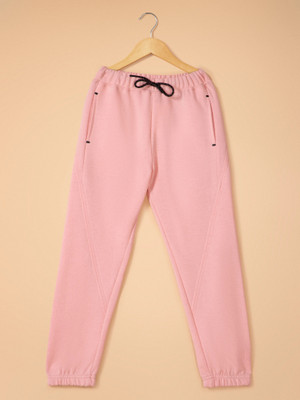 Alan Jones Track Pant For Girls(Pink, Pack of 1)
