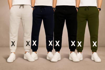 Fashionate World Track Pant For Boys(Multicolor, Pack of 4)