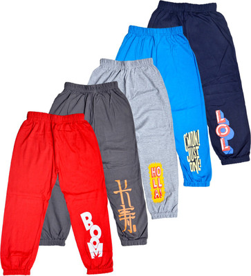 FAZZA Track Pant For Boys(Multicolor, Pack of 5)