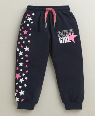 BUMZEE Track Pant For Girls(Dark Blue, Pack of 1)