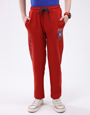 MONTE CARLO Track Pant For Boys(Red, Pack of 1)