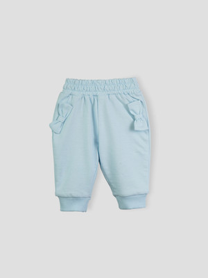 Popees Track Pant For Baby Girls(Blue, Pack of 1)